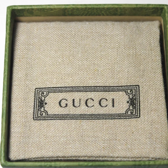 ✨New Gucci Sterling Silver 925 Trademark Round Drop Earrings High Shine Genuine! - Picture 11 of 11